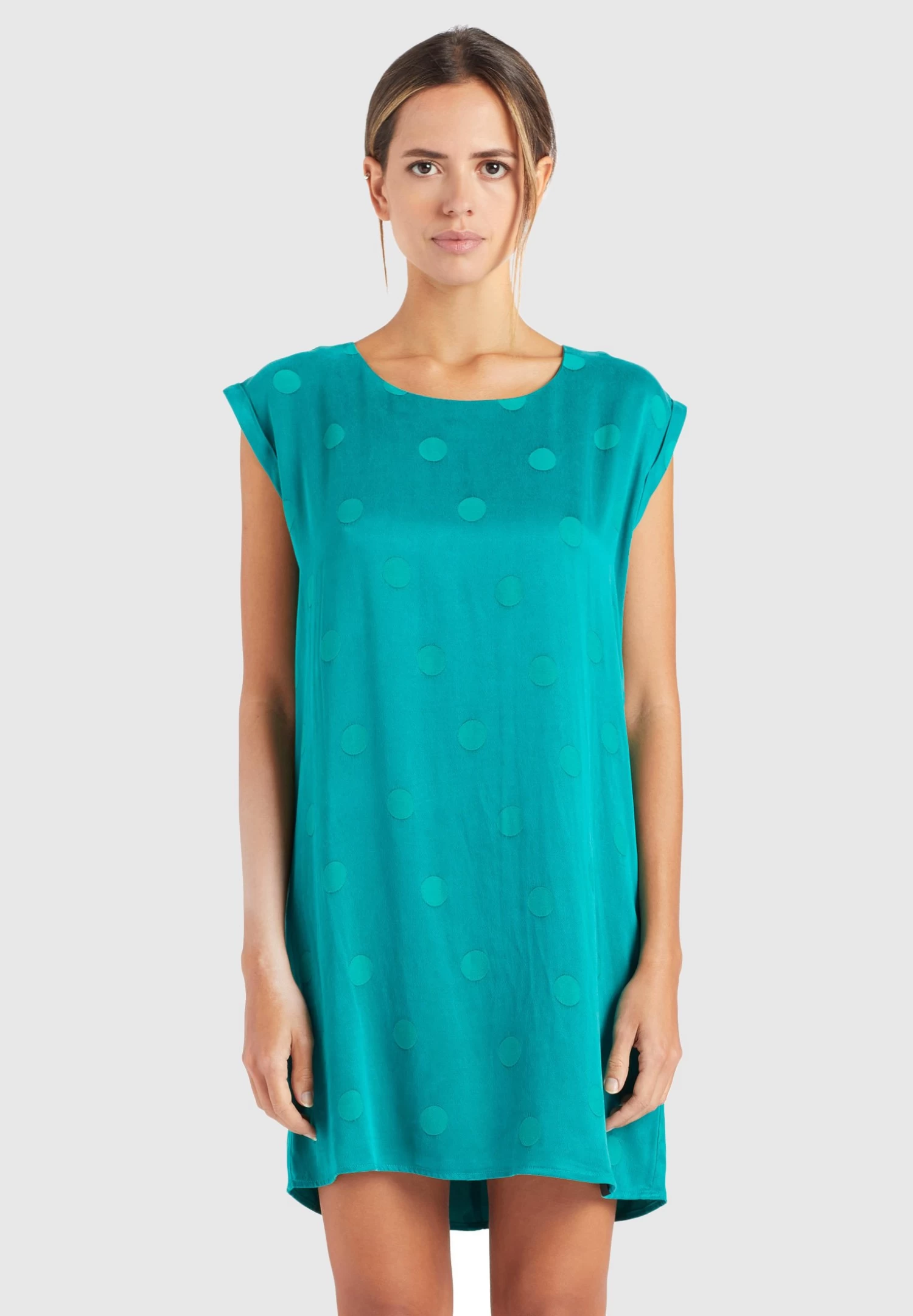 Khujo Margarita - Jurk - Türkis 1 Khujo Margarita - Jurk - Türkis