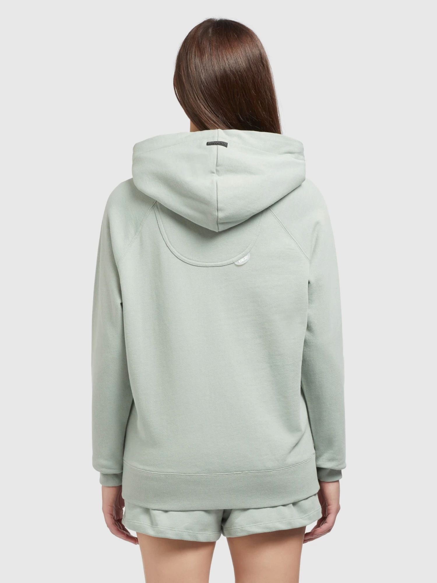 Khujo Hoodies Sweatshirt Odette Dames Mintgroen 4 Khujo Hoodies Sweatshirt Odette Dames Mintgroen - Afbeelding 4