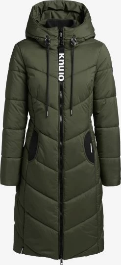 Khujo Wintermantels Wintermantel ARIBAY3 LIGHT Dames Kaki