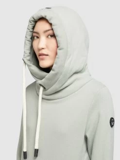 Khujo Hoodies Sweatshirt Karima Dames Mintgroen -Mode kledingwinkel 03a98ce36dc3a2557e1cbd1731eee512