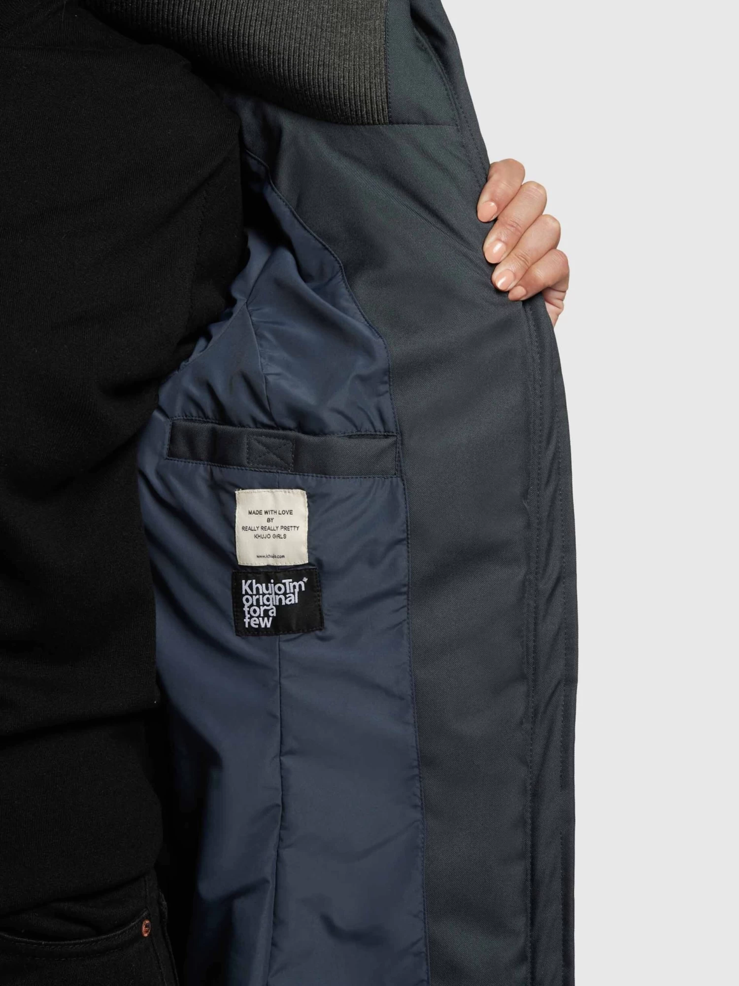 Khujo Wintermantels Wintermantel Aribay Dames Nachtblauw 8 Khujo Wintermantels Wintermantel Aribay Dames Nachtblauw - Afbeelding 8