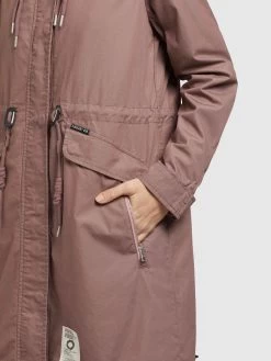 Khujo Parkas Tussenparka NANDA3 Dames Mauve -Mode kledingwinkel 05a26ea4aa4dbf7b6a97a51a8ef97518
