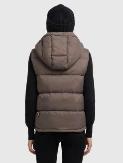 Khujo Bodywarmers Bodywarmer Eden Dames Mokka -Mode kledingwinkel 0657f5bd5b2fda90f770de5d2f5ae068