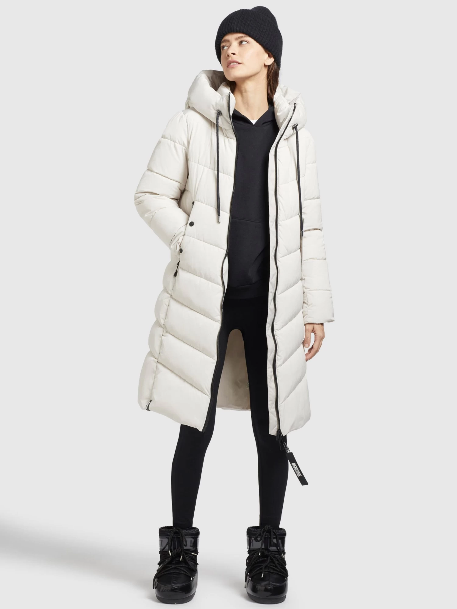 Khujo Tussenmantels Tussenmantel Klayd Dames Offwhite 3 Khujo Tussenmantels Tussenmantel Klayd Dames Offwhite - Afbeelding 3