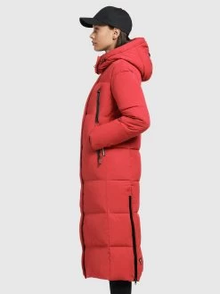 Khujo Tussenmantels Tussenmantel Melona Dames Rood -Mode kledingwinkel 09dea1697e0191a8d7e48396dfeaea3c