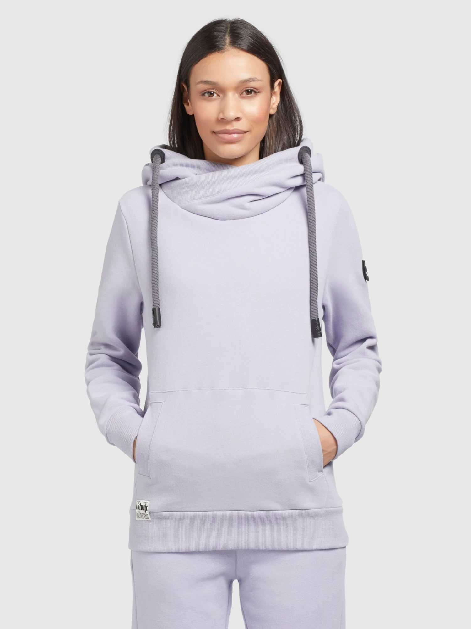 Khujo Hoodies Sweatshirt Rhabea Dames Lavendel 2 Khujo Hoodies Sweatshirt Rhabea Dames Lavendel - Afbeelding 2