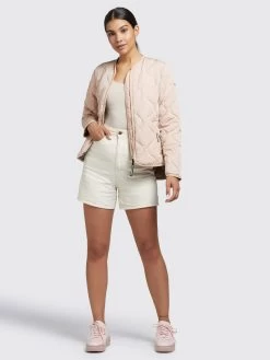 Khujo Tussenjassen Tussenjas Alma Dames Lichtroze -Mode kledingwinkel 0ad5d424ed4eca0da1b45f75422dc2dc