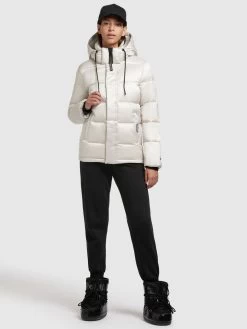 Khujo Winterjassen Winterjas Evona Dames Parelwit -Mode kledingwinkel 0ae84d16a4e85aa0e1425a416438ab7b