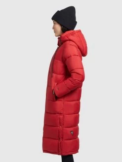 Khujo Wintermantels Wintermantel Julina Dames Rood -Mode kledingwinkel 0c995b43b9c7383afe60feb4b3f3964b