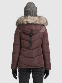 Khujo Winterjassen Winterjas Winsen Dames Bourgogne -Mode kledingwinkel 0ec627a3d9ad4cc971715187223433e4