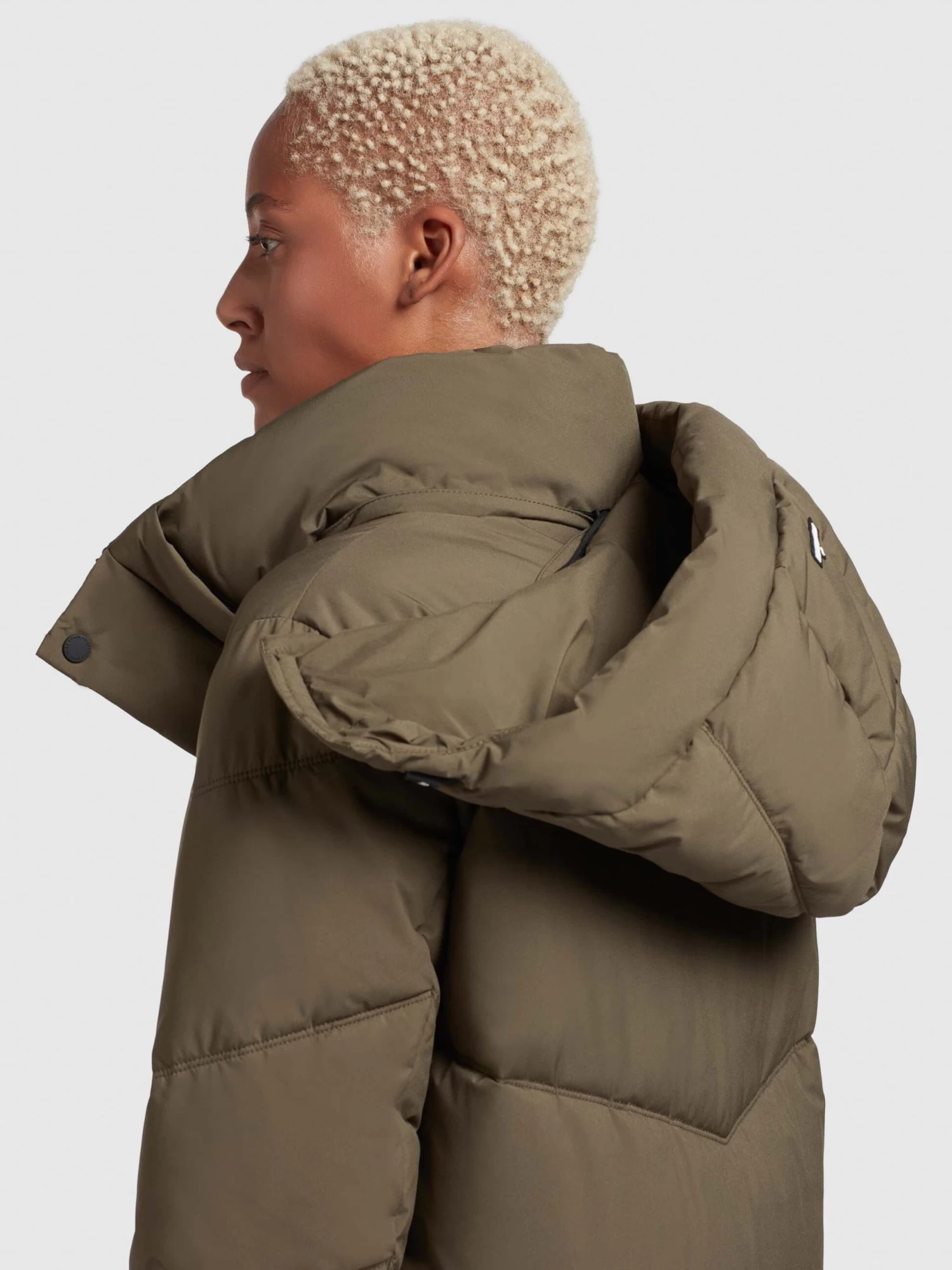 Khujo Wintermantels Wintermantel Torino2 Dames Kaki 8 Khujo Wintermantels Wintermantel Torino2 Dames Kaki - Afbeelding 8