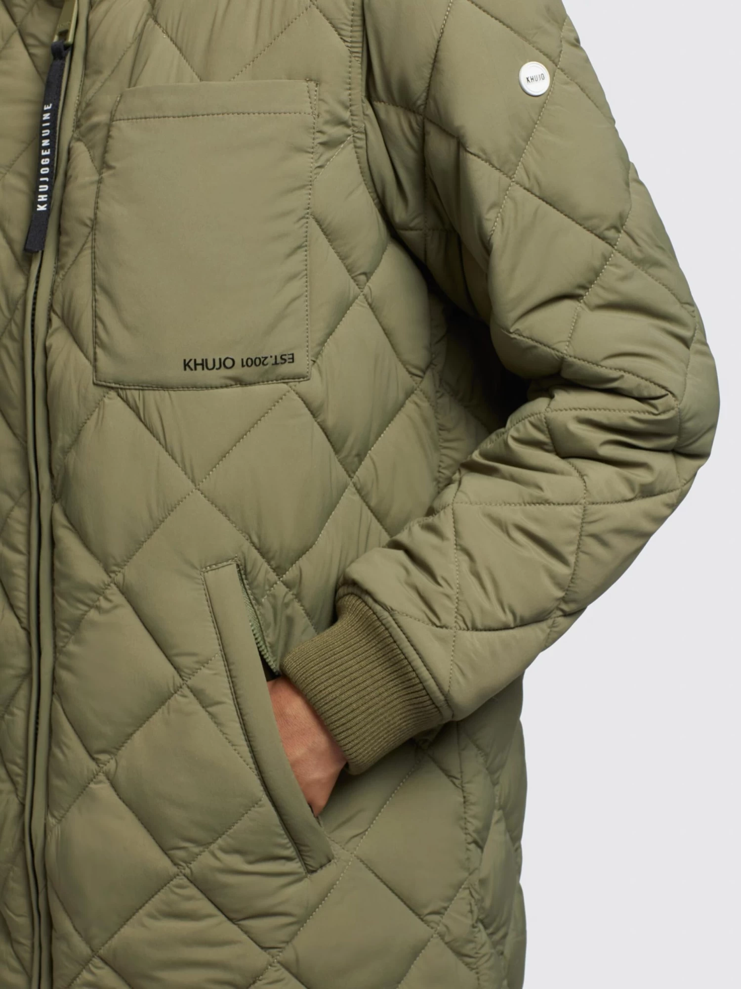 Khujo Tussenmantels Tussenmantel Mary Dames Olijfgroen 7 Khujo Tussenmantels Tussenmantel Mary Dames Olijfgroen - Afbeelding 7