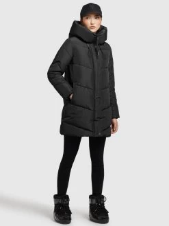 Khujo Winterjassen Winterjas Jordis 4 Dames Zwart -Mode kledingwinkel 10041f18a7190caa50907bda66500c2c
