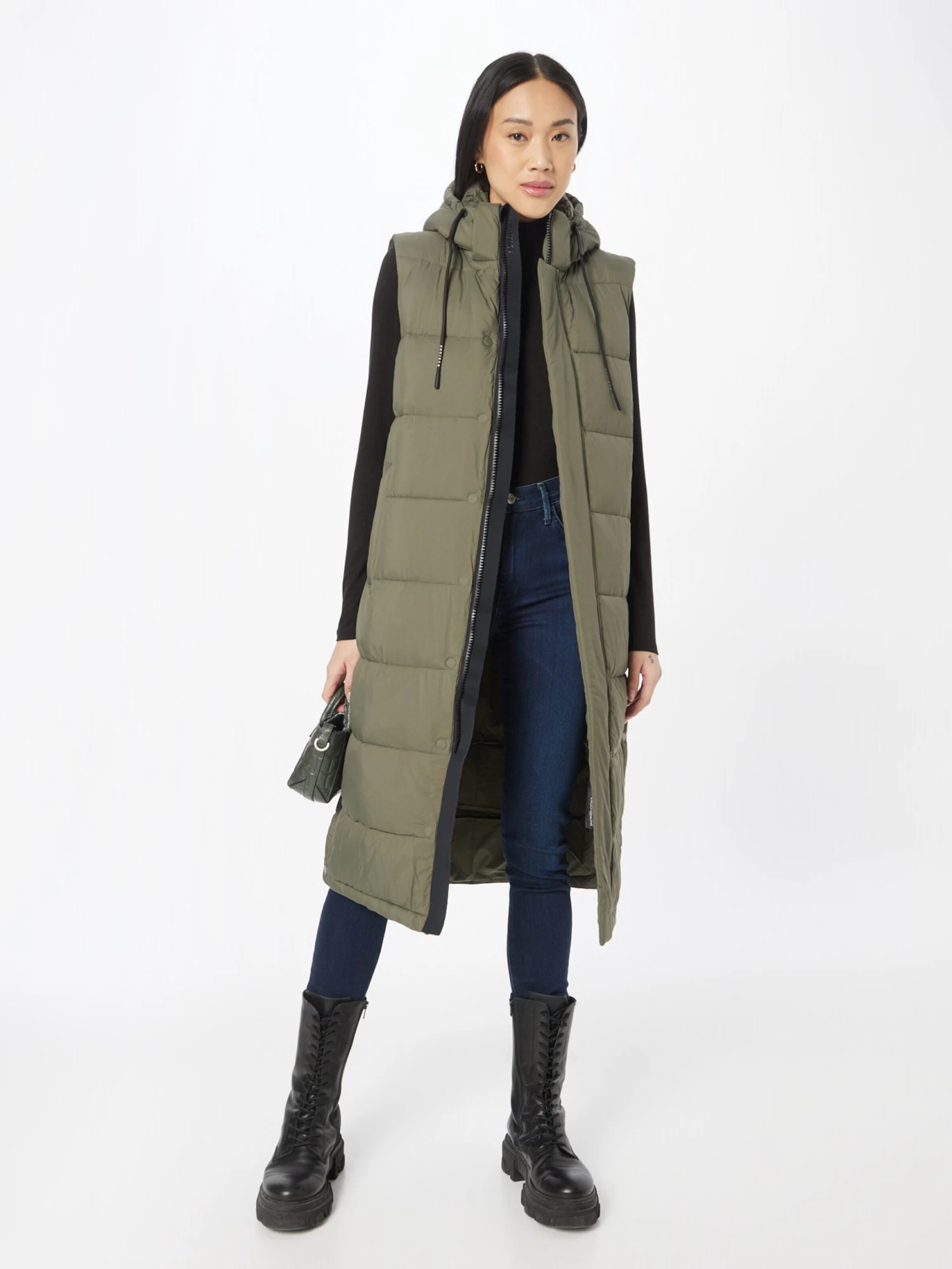 Khujo Bodywarmers Bodywarmer Tourin Dames Kaki 4 Khujo Bodywarmers Bodywarmer Tourin Dames Kaki - Afbeelding 4