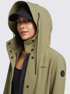 Khujo Parkas Tussenparka Jonna Dames Olijfgroen -Mode kledingwinkel 12432ed10e68d595418939633a40914a