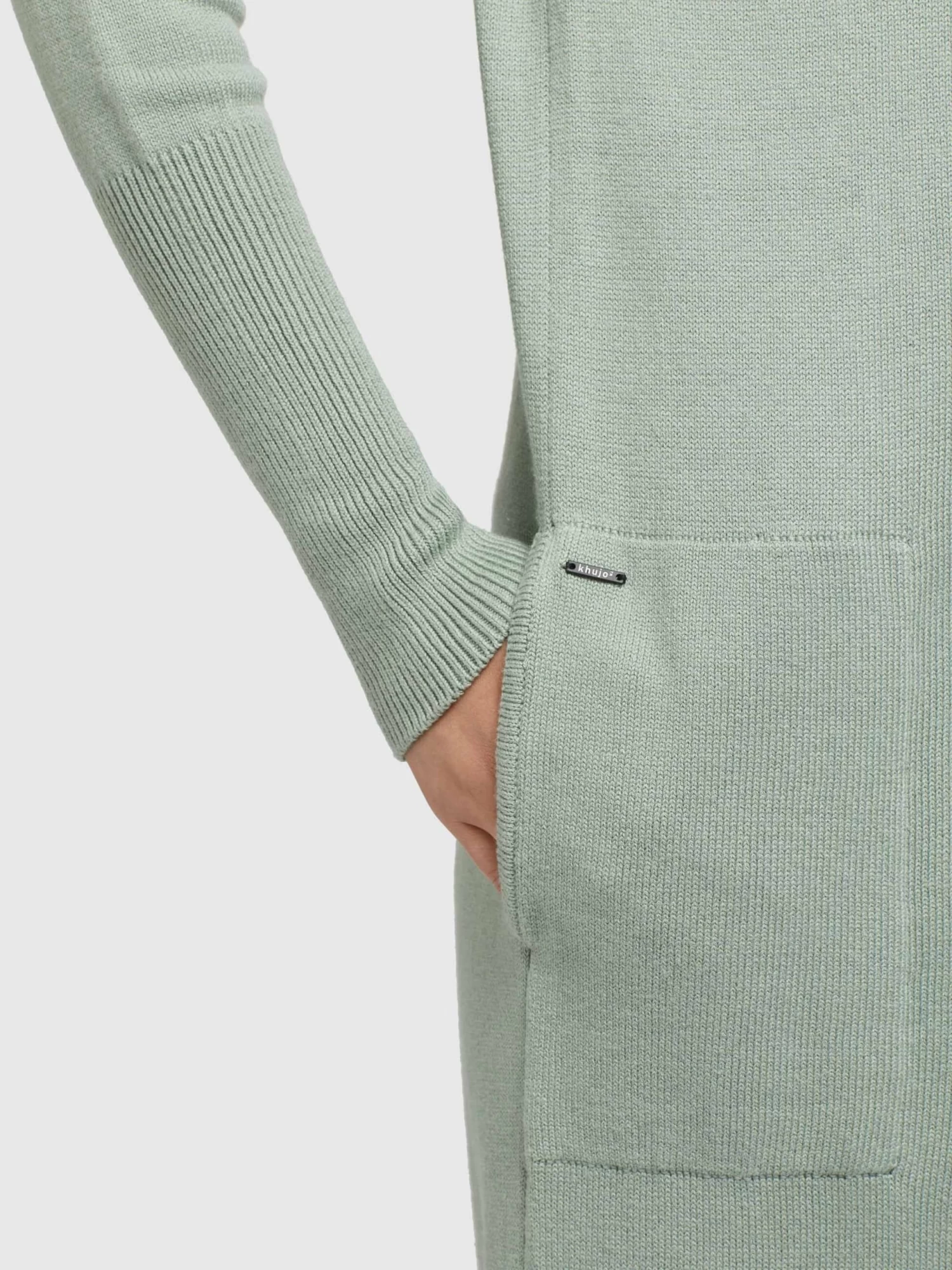 Khujo Vesten Gebreid Vest Elina Dames Mintgroen 7 Khujo Vesten Gebreid Vest Elina Dames Mintgroen - Afbeelding 7