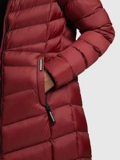 Khujo Winterjassen Winterjas Ingram Shine Dames Donkerrood -Mode kledingwinkel 139b8166c040504fbba3e68aa95379de