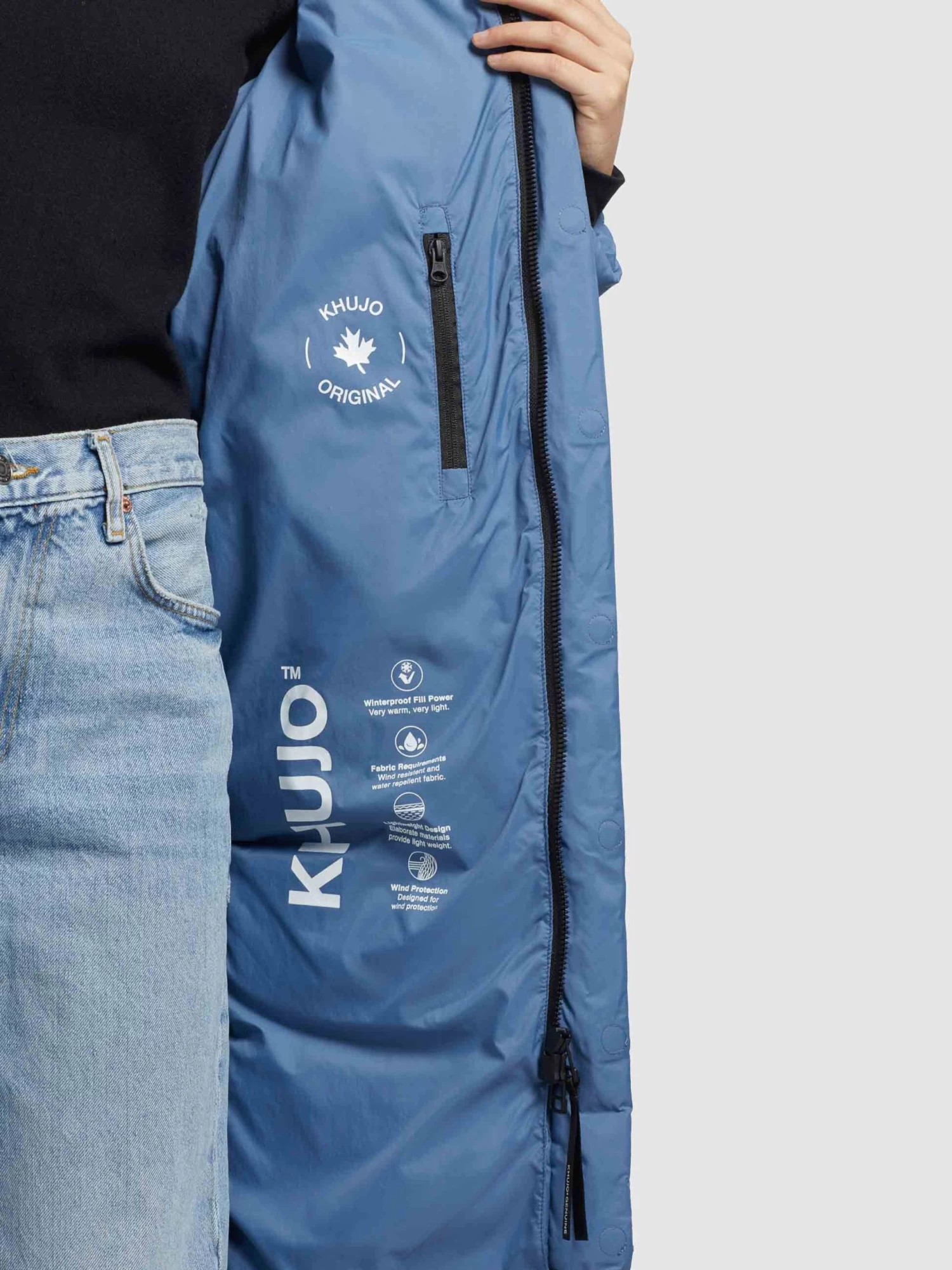 Khujo Wintermantels Wintermantel Julina Dames Blauw 8 Khujo Wintermantels Wintermantel Julina Dames Blauw - Afbeelding 8