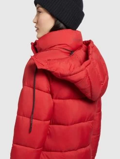 Khujo Wintermantels Wintermantel Julina Dames Rood -Mode kledingwinkel 15928f5223c8720733a529055d4fdd8f