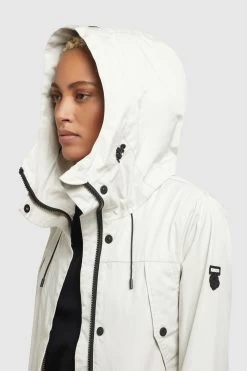 Khujo Tussenmantels Tussenmantel AIRA Dames Lichtgrijs -Mode kledingwinkel 16e561f4b7601d4824f8c110fcba114d