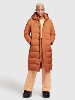 Khujo Wintermantels Wintermantel Corinna Dames Cognac -Mode kledingwinkel 16f5a5fb8ffa57d3c350bda8780115f6