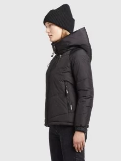 Khujo Winterjassen Winterjas Esila Dames Zwart -Mode kledingwinkel 1766c088b27276b10da703d42a1e2890