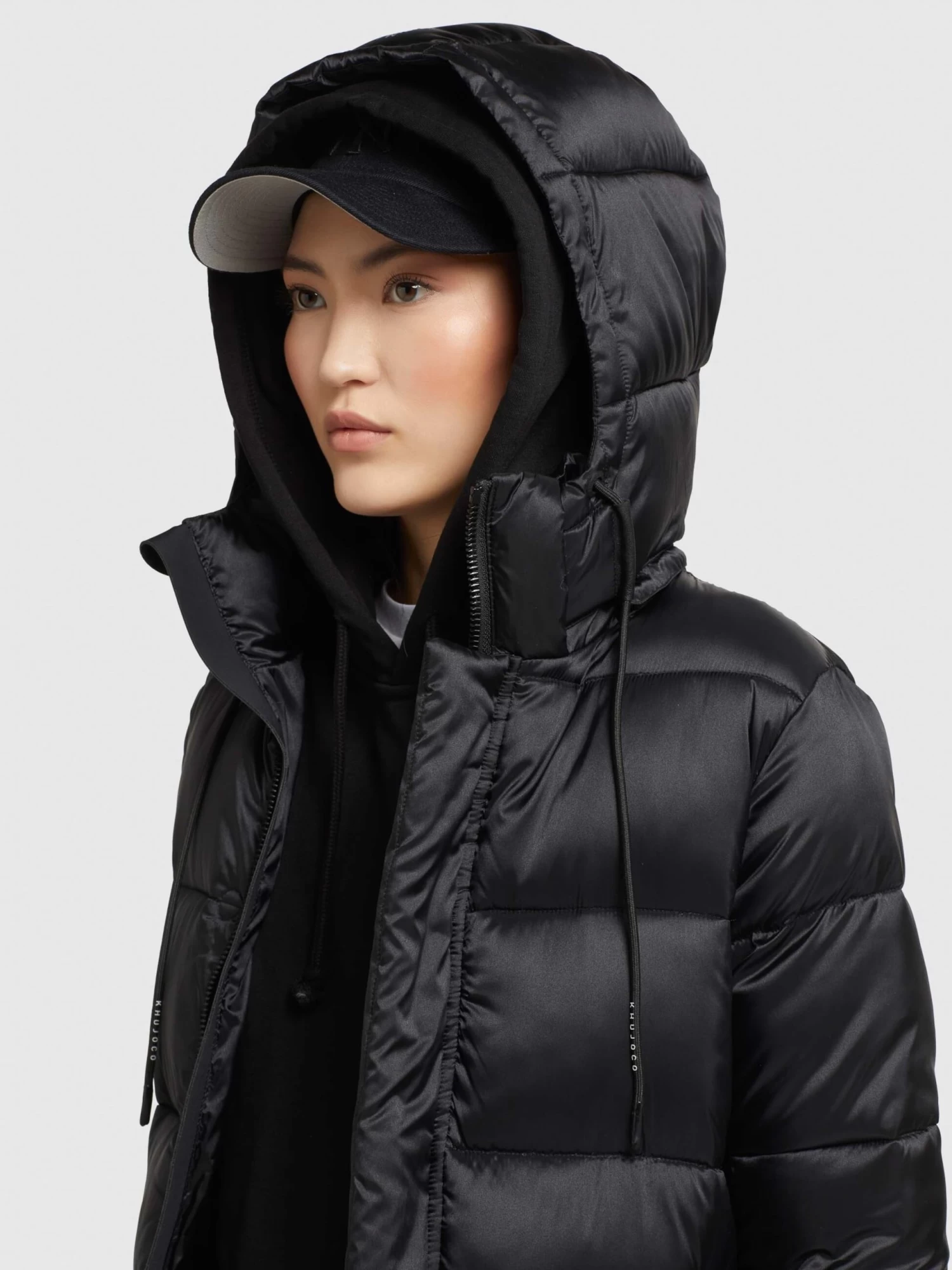 Khujo Wintermantels Wintermantel Julina Dames Zwart 7 Khujo Wintermantels Wintermantel Julina Dames Zwart - Afbeelding 7