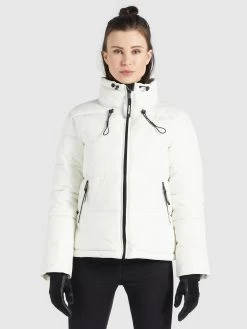Khujo Winterjassen Winterjas Tuba Dames Wit -Mode kledingwinkel 19ad381b30b5ddb5beaff898ab05264b