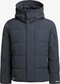 Khujo Winterjassen Winterjas Barat Heren Duifblauw