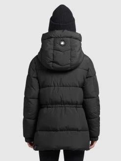 Khujo Winterjassen Winterjas Leviani Dames Zwart -Mode kledingwinkel 1a8dbdd9f4c3d0147a63c915a3110038