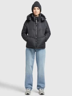 Khujo Winterjassen Winterjas Monty 2 Dames Nachtblauw -Mode kledingwinkel 1b0c9183e30c085560f69bac08851993