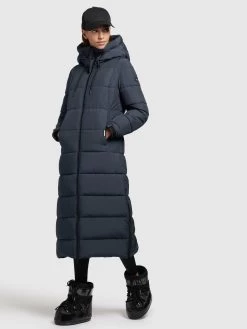 Khujo Wintermantels Wintermantel Deria Dames Donkerblauw -Mode kledingwinkel 1bee758640f61acda111409d5afe2208