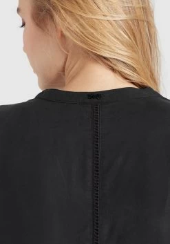 Khujo Blousejurken Blousejurk Crepes Dames Zwart -Mode kledingwinkel 1cfc3dc9dd113d3a7fb4b35c94e2934d