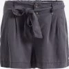 Khujo Shorts Regular Bandplooibroek Indira Dames Grijs
