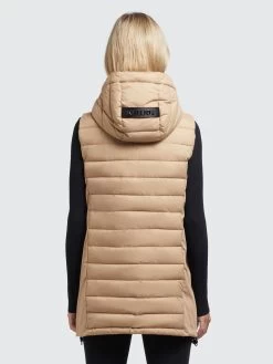 Khujo Bodywarmers Bodywarmer Becca Dames Sand -Mode kledingwinkel 1e57492a78fbc1eb34fe7f71cd26c85e