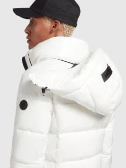 Khujo Winterjassen Winterjas Fala Dames Wit -Mode kledingwinkel 21cd8385f7e9247834f28e179850d284