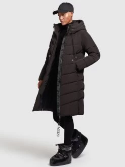 Khujo Wintermantels Wintermantel Ayleena Dames Zwart -Mode kledingwinkel 229bb743f0571eccd2cf19f56c9a913c