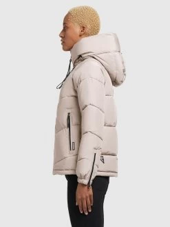 Khujo Winterjassen Winterjas Esila Dames Poederroze -Mode kledingwinkel 2404ef28d8c72861d43d731e73574980