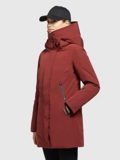 Khujo Winterjassen Winterjas Viona 3 Dames Roestrood -Mode kledingwinkel 243b1fde2f82195211b70a0a2f5a53e8