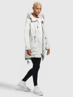 Khujo Parkas Tussenparka Dayes Dames Offwhite -Mode kledingwinkel 24b125c1985323caebdb389c39656691