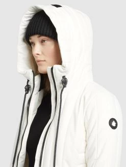 Khujo Winterjassen Winterjas Dames Wit -Mode kledingwinkel 25402c0905b52153fc9c2b1910133196