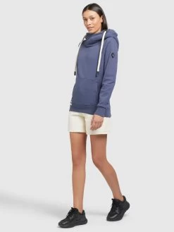 Khujo Hoodies Sweatshirt Rhabea Dames Blauw -Mode kledingwinkel 25e3ec2798132cd4043734fbe6e29d70