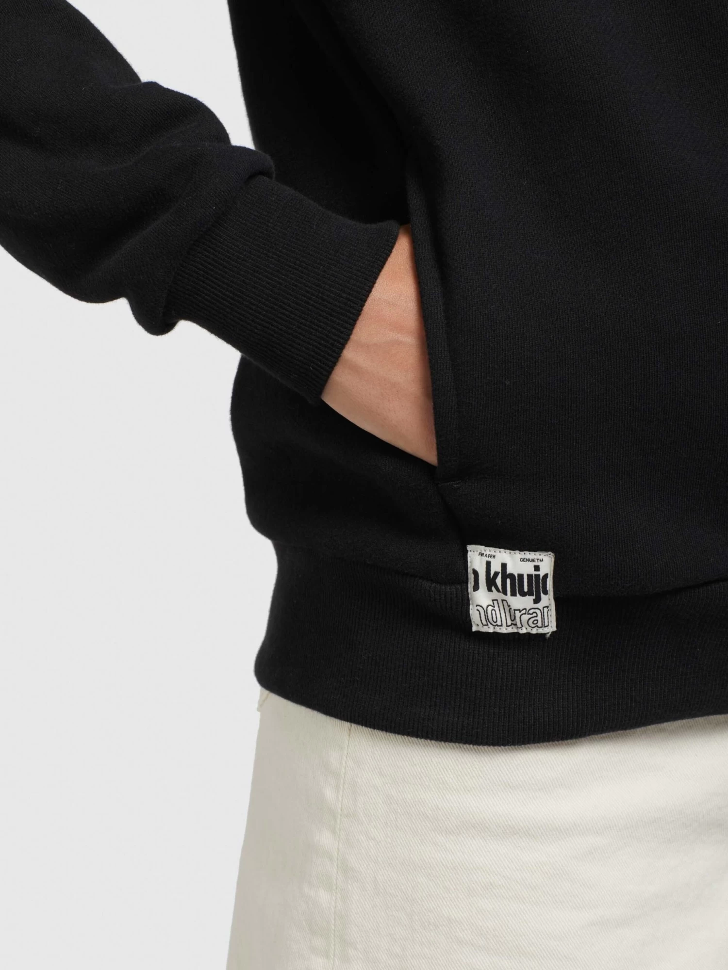 Khujo Hoodies Sweatshirt Karima Dames Zwart 7 Khujo Hoodies Sweatshirt Karima Dames Zwart - Afbeelding 7