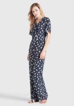 Khujo Lange Jumpsuits Jumpsuit Borgia Dames Marine -Mode kledingwinkel 2617887f13b21e0d8a2df94d72af2e29