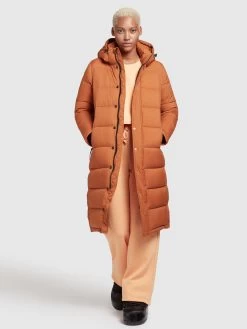 Khujo Wintermantels Wintermantel Corinna Dames Cognac -Mode kledingwinkel 26639f8fd63964382655debe3a6d5880