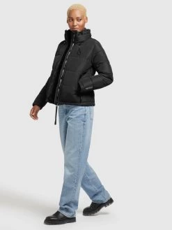 Khujo Winterjassen Winterjas Tuba Dames Zwart -Mode kledingwinkel 26681c8fd8c45da14b51c02d71adf14e