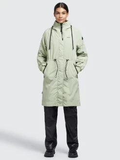 Khujo Tussenmantels Tussenmantel Silica Dames Pastelgroen -Mode kledingwinkel 266b747ffe70988f30ad38a8206ded41