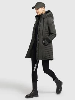 Khujo Winterjassen Winterjas Jerry Dames Olijfgroen -Mode kledingwinkel 268bd1d06aff8c6c9dfc59f7addd0f5b