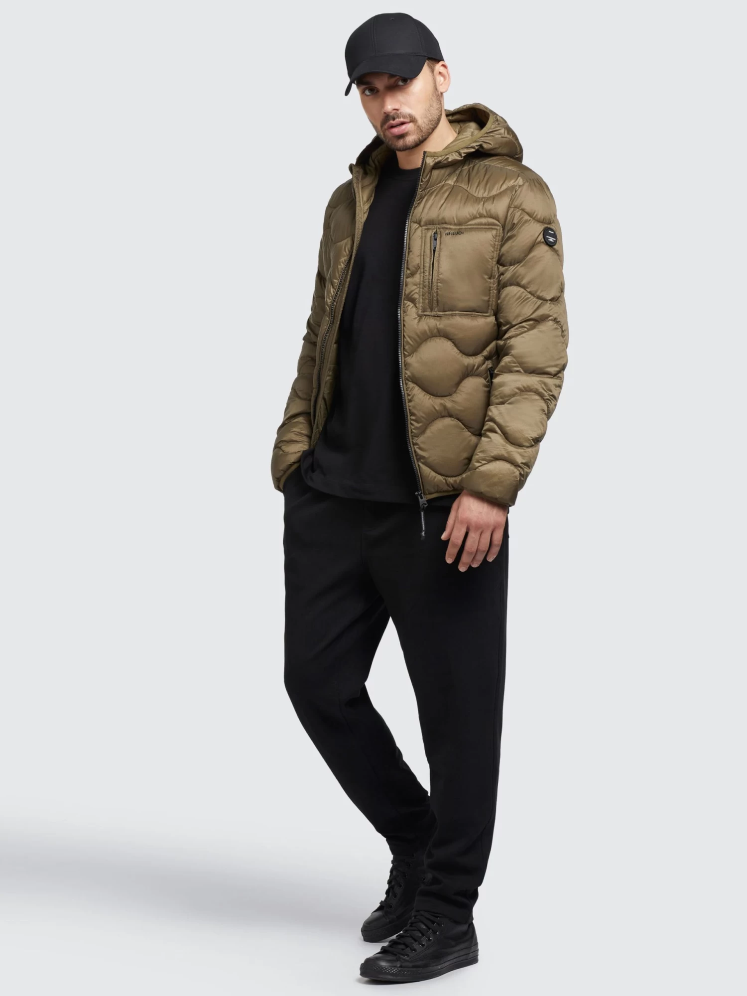 Khujo Tussenjassen Tussenjas Remo Heren Olijfgroen 2 Khujo Tussenjassen Tussenjas Remo Heren Olijfgroen - Afbeelding 2