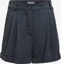 Khujo Shorts Loosefit Bandplooibroek Elida Dames Donkerblauw